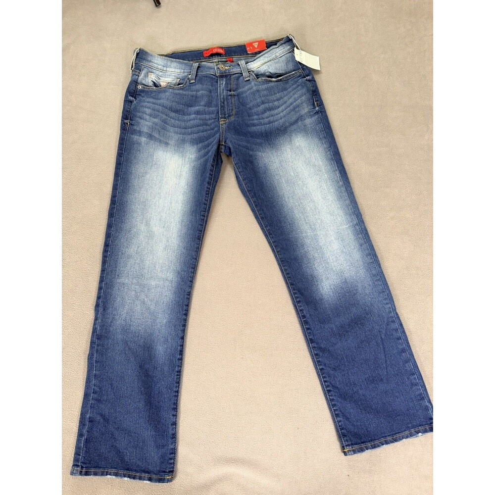 Guess Premium Jeans Los Angeles Lincoln Slim Straight Stretch Men’s 34x30- NWT